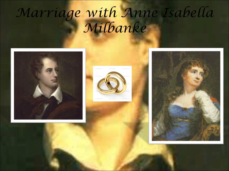 Marriage with Anne Isabella Milbanke